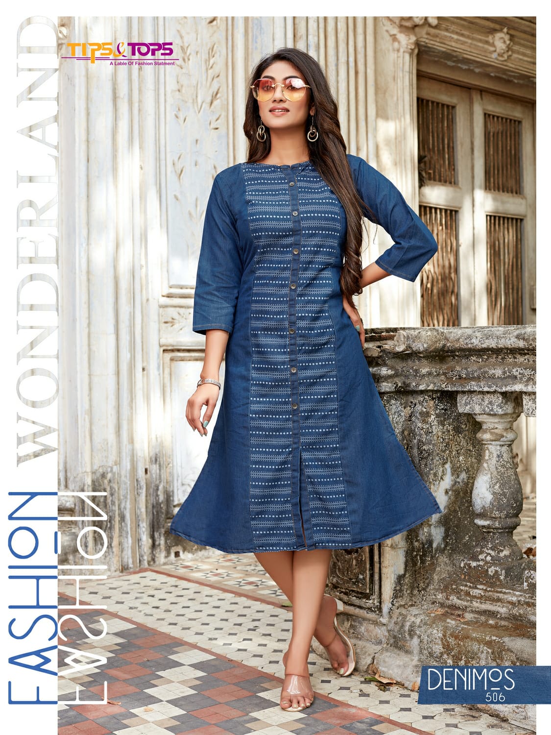 DENIMOS 05 Fancy Anarkali Designer Ethnic Wear Cotton Kurtis Collection